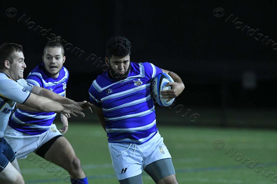 Wheaton Men\'s Rugby vs Mass Maritime.  Photo by Keith Nordstrom